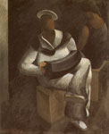 Emilio-Maria Beretta. <em>Le marin</em>, 46x37cm, huile sur toile, 1927.