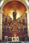 Gino Severini, <em>Vierge</em>, fresque, Notre-Dame du Valentin, Lausanne 1934.